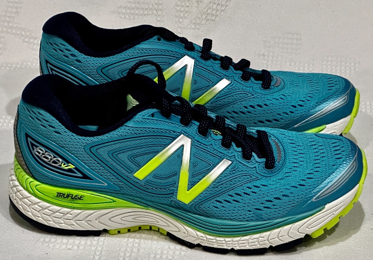 NEW BALANCE 880v7 Turq Blue Navy Lime Green Trufuse Running