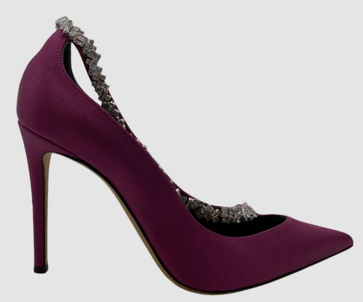 Giuseppe Zanotti Women's Purple Crystal Embellished Pump Heels
