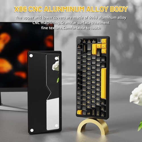 ATTACK SHARK X86 75% Wireless Aluminum Mechanical Keyboard,BT/2.4G/Type C - Picture 66 of 81