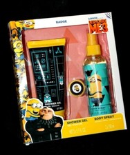Air-Val Despicable Me 3 Shower Gel, Body Spray, Badge 3-pc Gift Set