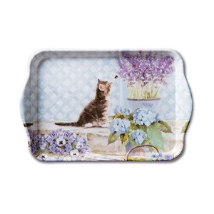 Chat Chaton Abeille Floral Jardin Bibelot Tray 21cm X 13cm Ebay