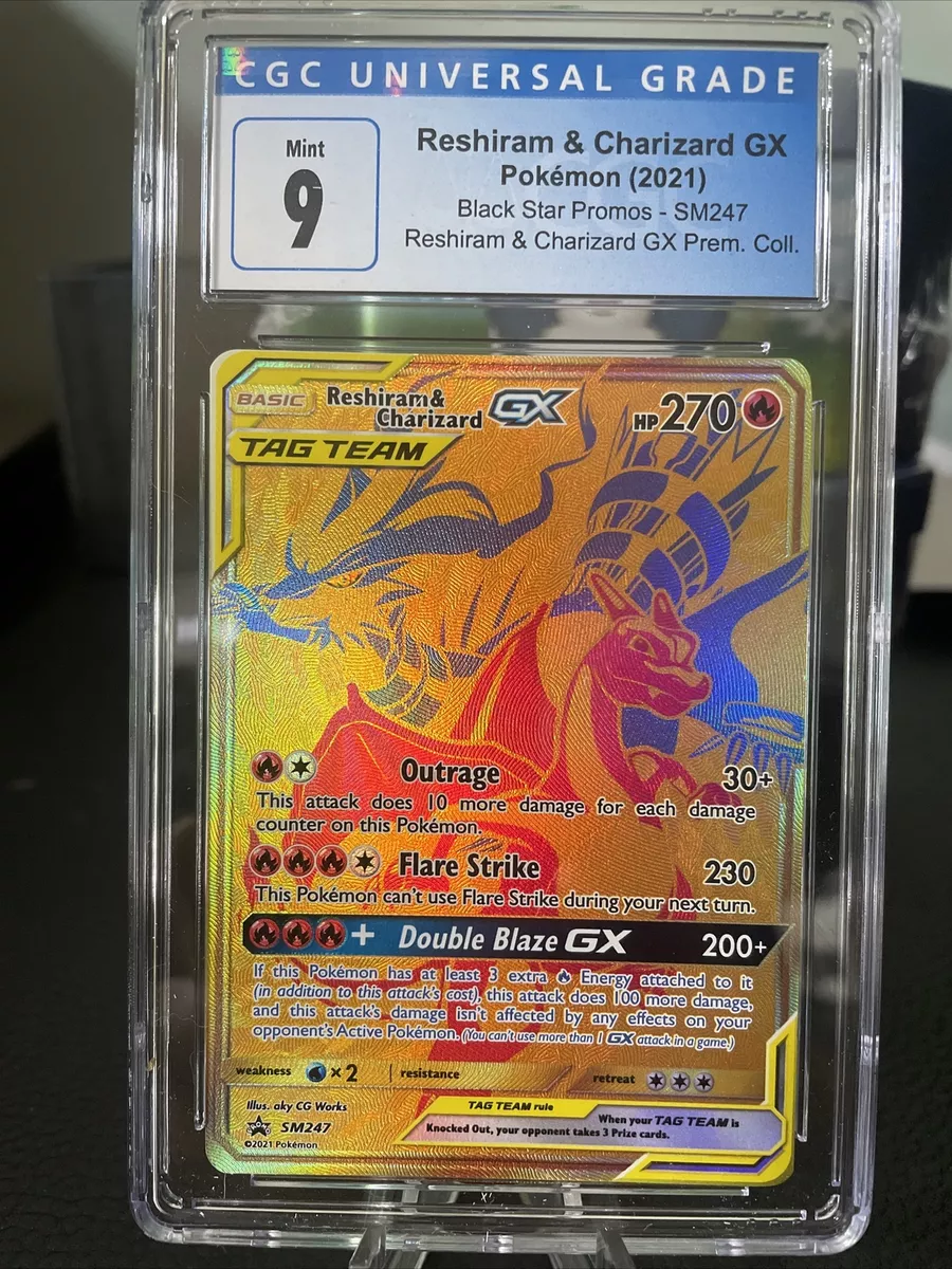 Reshiram & Charizard GX 096/095 - CGC 9.5