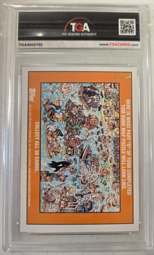 2023 Topps Garbage Pail Kids Go On Vacation Fools Gold Bordered - Slimy Riley - Picture 2 of 2