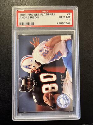 Pro Set Andre Rison 1991 Pro Set Platinum #2 Andre Rison FREE SHIPPING | eBay