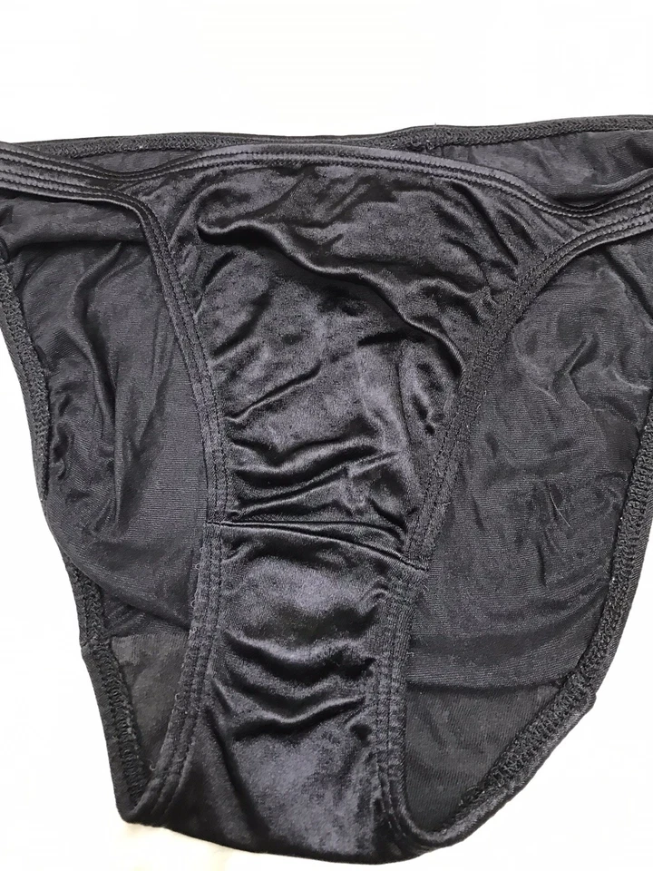 Lencería Cacique Sexy De Colección Brillante Satén Sensación Talla Mediana Sensual Bikini Panty Foto 2 de 4