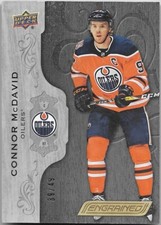 2018-19 Upper Deck Engrained Black 39/49 Connor McDavid #1