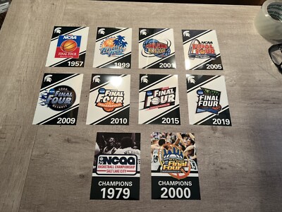3 Sizes - MICHIGAN STATE SPARTANS Mens Basketball Final Four & Champions Banners