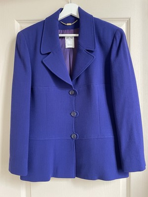 Veste En Laine Bleue Céline