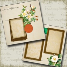 Full Bloom - 2 Premade Scrapbook Pages - EZ Layout 5752