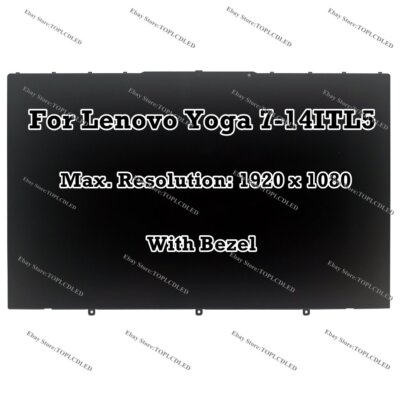 14'' Lenovo Yoga 7-14ITL5 FHD LCDLED Display Touch Screen Frame 5D10S39740
