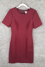 J. Crew Sheath Dress Womens 6 Red Short Sleeve Career Preppy Modern Holiday