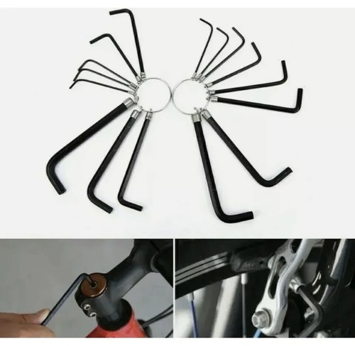 16 Pcs Allen Key Set Wrench Key Metric AF Bits Hand Tools Hex Key 1.5 to 6.0" - Picture 2 of 3