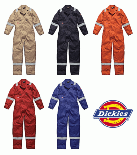 Dickies Lightweight Cotton Boilersuit Coverall Overall Reflective WD2279 - Picture 1 of 6