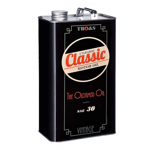 TBO&S Classic 5 Litro Motore Olio Acciai Non Legati SAE 30 Olio Per Auto D'Epoca TBO&S Classic 5 Litro Motore Olio Acciai Non Legati SAE 30 Olio Per Auto D'Epoca