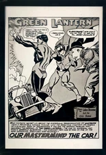 Production Art GREEN LANTERN #52, page 1 splash, GIL KANE art, 8.5x11
