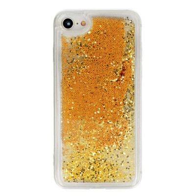 FUN Case Flüssig Sternenstaub Hülle Tasche Handy Etui Für Apple iPhone 5 Gold