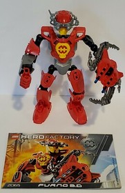 100% Complete & Retired Lego Hero Factory: Furno 2.0 (2065) w/ Manual & Canister