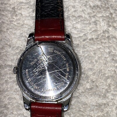 Vintage Lorus Women Disney Minnie Mouse Red Leather Band  display picture 2