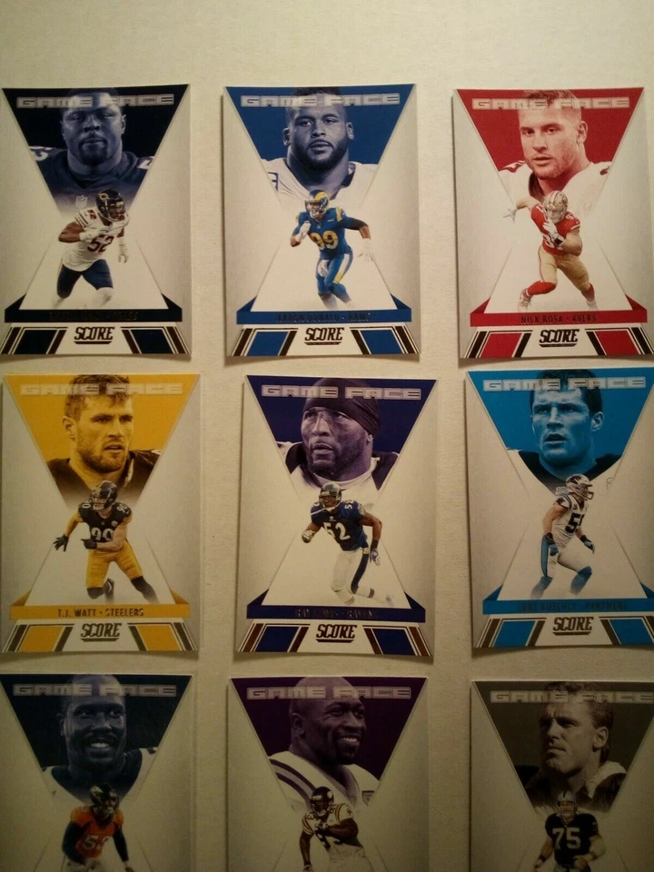 Lote de 15 tarjetas Score Football Game Face 2021 Foto 2 de 4