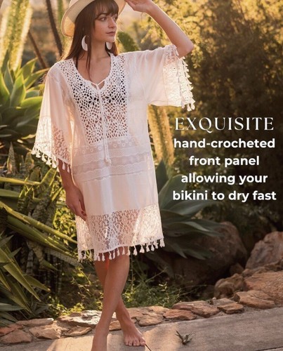 Crochet CoverUp With Lace - Picture 4 of 4