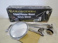 GG Grand General 33322 Tripod Fender Mount 8” Convex Mirror Set for Trucks, Buse