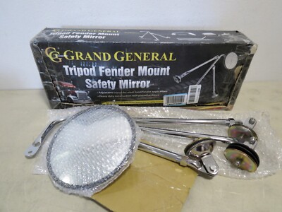 GG Grand General 33322 Tripod Fender Mount 8  Convex Mirror Set for Trucks, Buse