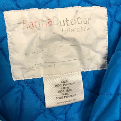 Hanna Andersson Bibs Snow Pants Kids Size 4 or 100 Blue Winter Adjustable Floral - Picture 7 of 14