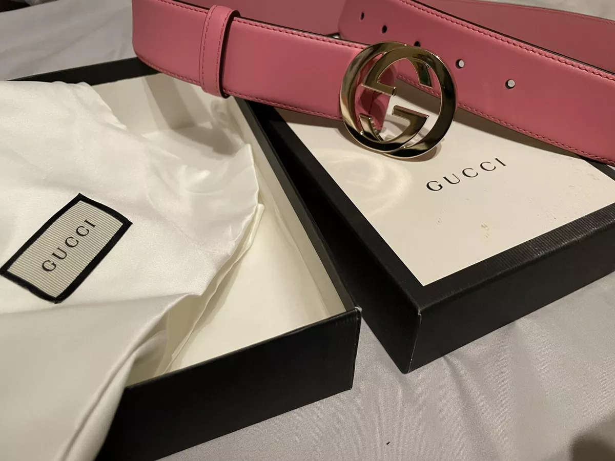 Authentic Women's Pink Gucci Belt 42/105