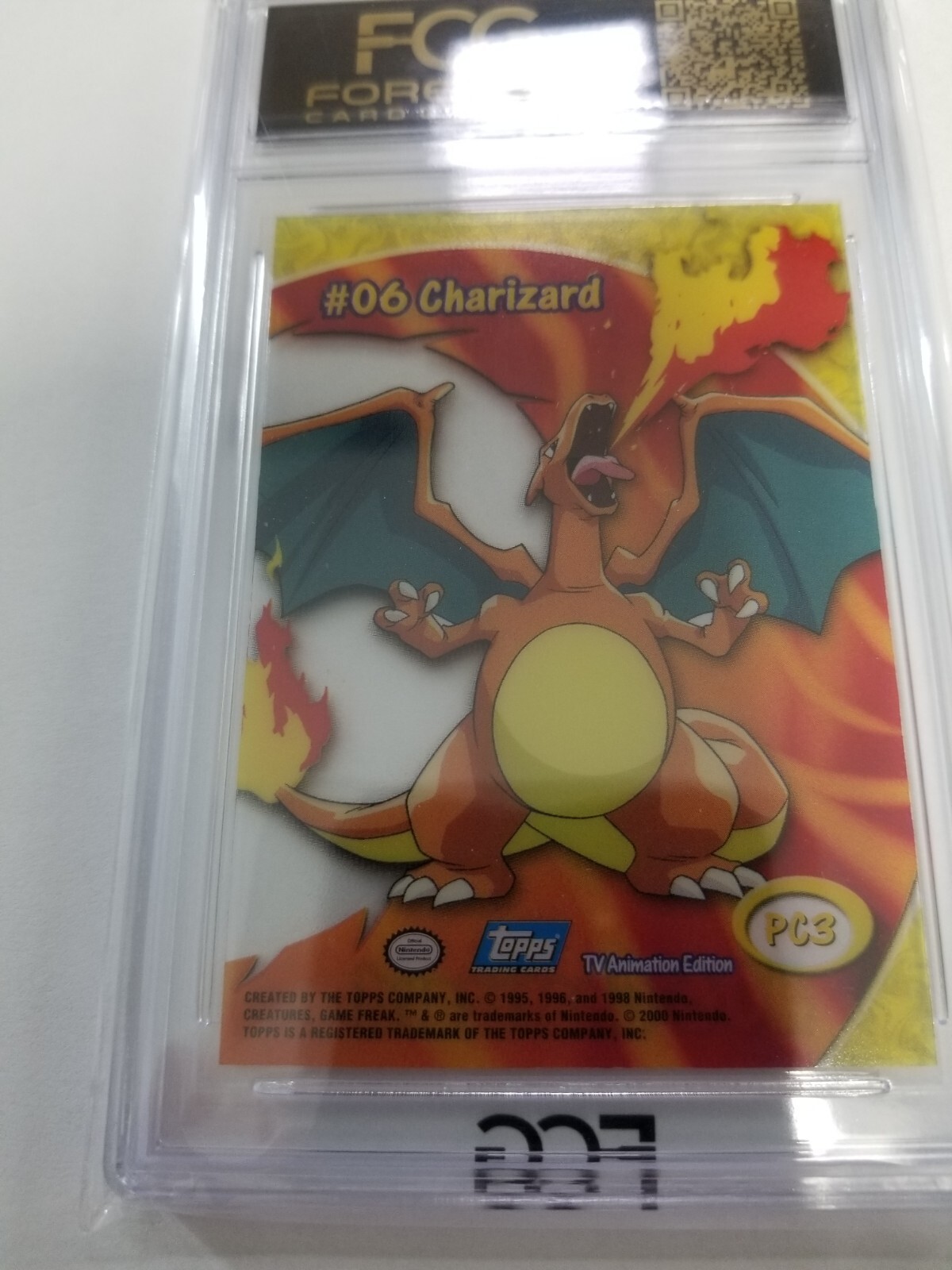 Mint Pokemon Charizard Topps Card Pc3 2000 EBay