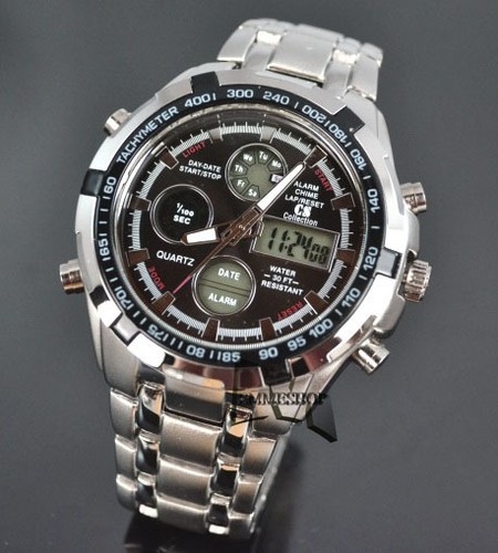 OROLOGIO CS COLLECTION UOMO CRONOGRAFO NAUTICA-MARE ACCIAIO DA POLSO NERO  mshop | eBay