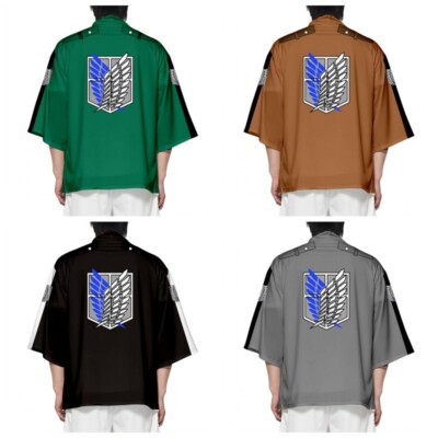 Attack_on_Titan Shingeki no Kyojin Survey Corps Cosplay Kimono Haori Tops