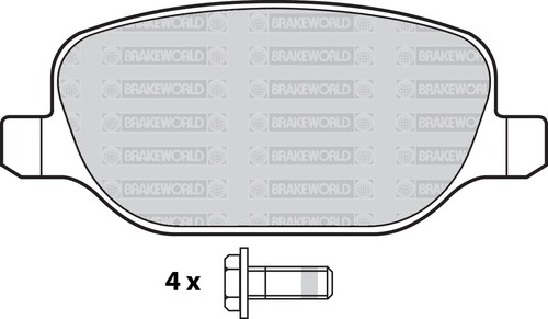 OEM SPEC FRONT REAR PADS FOR ALFA ROMEO 159 1.9 TD 150 BHP 2005-06 - Picture 3 of 7