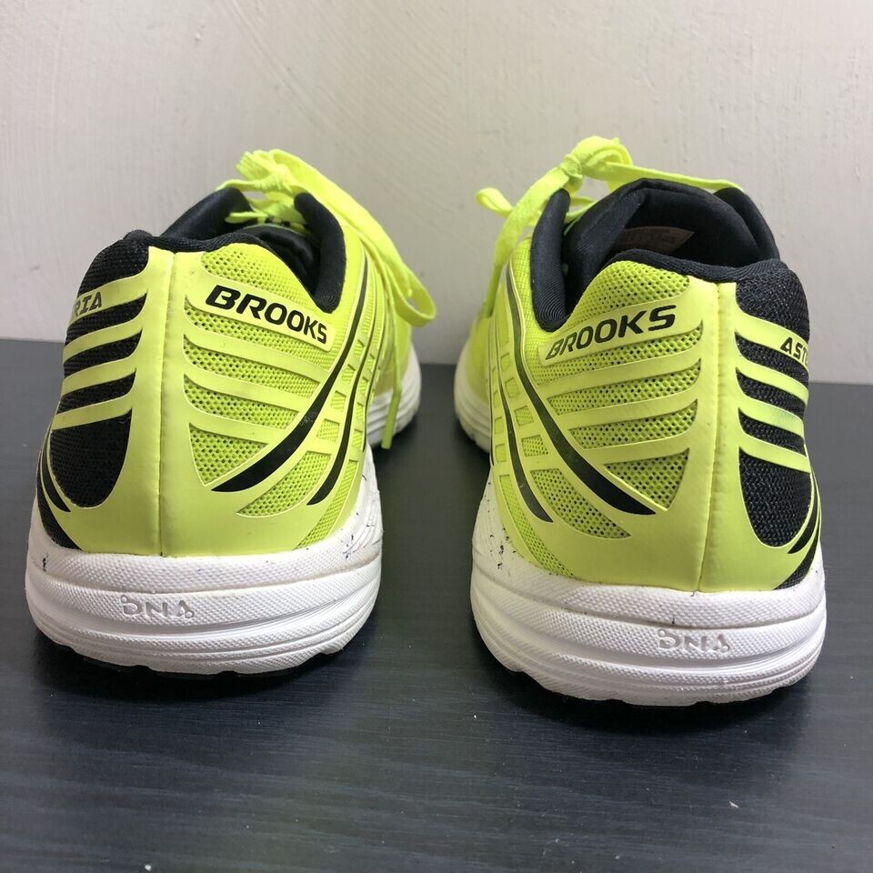 BROOKS Asteria Running Shoes Mens 9.5 Neon Yellow Black 3D Fit Print Brooks Asteria Neon Green 3D Fit Print Shoes 1102291D039  main image 4