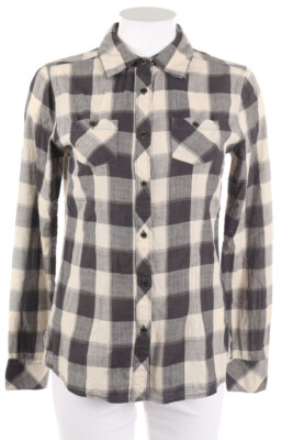 MAISON SCOTCH Shirt Blouse Checked T 1 = D 36 grey shades