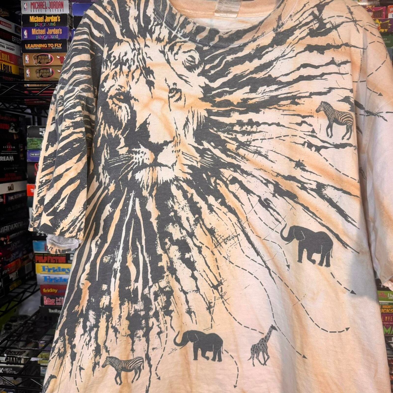 ALTRA Camicia natura vintage camicia leone camicia animale