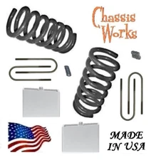 1995.5-2004 for Tacoma 2WD 3" Drop Coils Lowering Springs 4" Blocks Lowering Kit