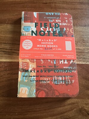 Field Notes Notebooks MLBD (Mondo LandLand Burlesque DDC) #4081 of 11,500