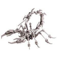 3D Metal Puzzle Silver Scorpion Insect Model Kit Build Toy Adult Gift Desk