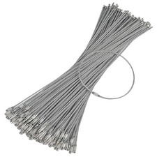 Pawfly 10 Inch Wire Keychain Cable Large Stainless Steel 10.3 inches, Silver