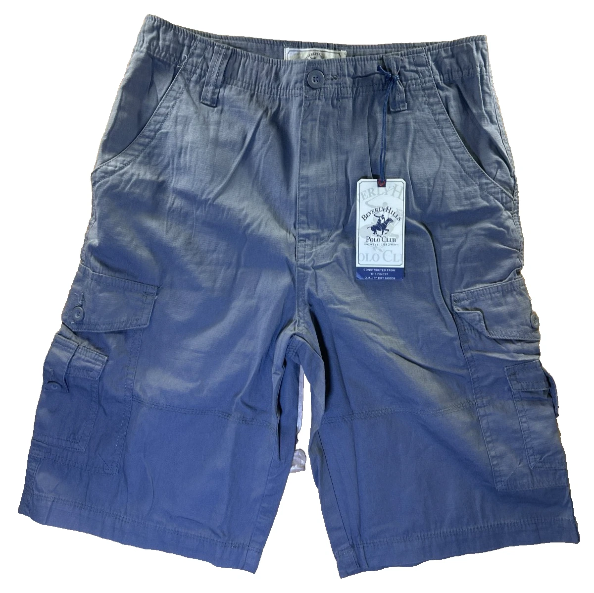Beverly Hills Polo Club Men’s Cargo Shorts Size 30 Pewter Gray Utility Pockets