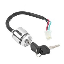 Motorcycle Electric Bike Ignition Switch Set with 2 Keys Replacement
