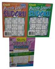 Dell Kappa Puzzle Loves Sudoku 2023 Paperback Book Lot - 3 Books 