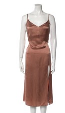 reformation silk midi length dress size xl