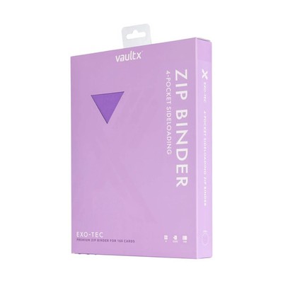 Vault X - Just Purple - 9-Pocket Exo-Tec Zip Binder - New