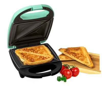 Nostalgia MyMini Sandwichmaker Antihaft Panini-Presse Pizza Quesadillas Mintgrün