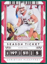 Christian McCaffrey - 2020 Panini Contenders Draft Picks #17 - Football Card