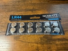 LR44 NICEBATT 12 piece LR44 A76 L1154 AG13 357 New Alkaline Battery