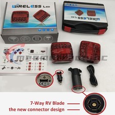 2x Wireless Led Rear Tail Light Battery Operated Usb Magnetic Tow Towing Trailer 2x Wireless Led Rear Tail Light Battery Operated Usb Magnetic Tow Towing Trailer