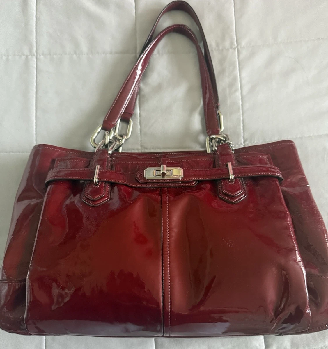 Coach Turn Lock Patent Bags & Handbags for Women for sale | eBay