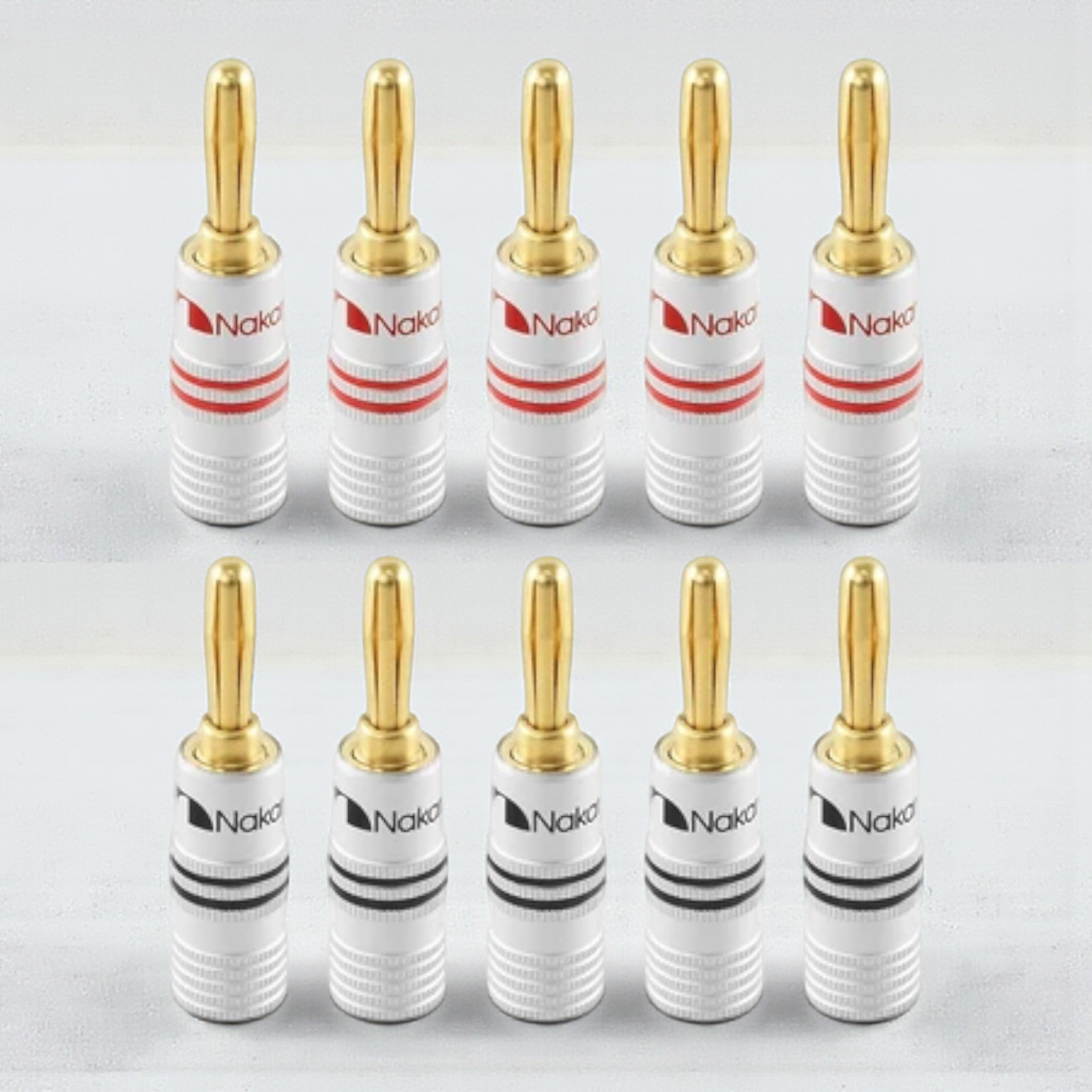 Nakamichi 24k Gold Plated Banana Plug Cable Audio Speaker Wi